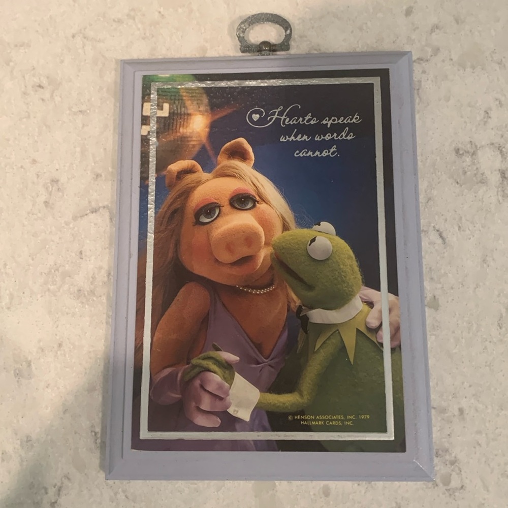 Vintage Hallmark Miss Piggy and Kermit Plaques